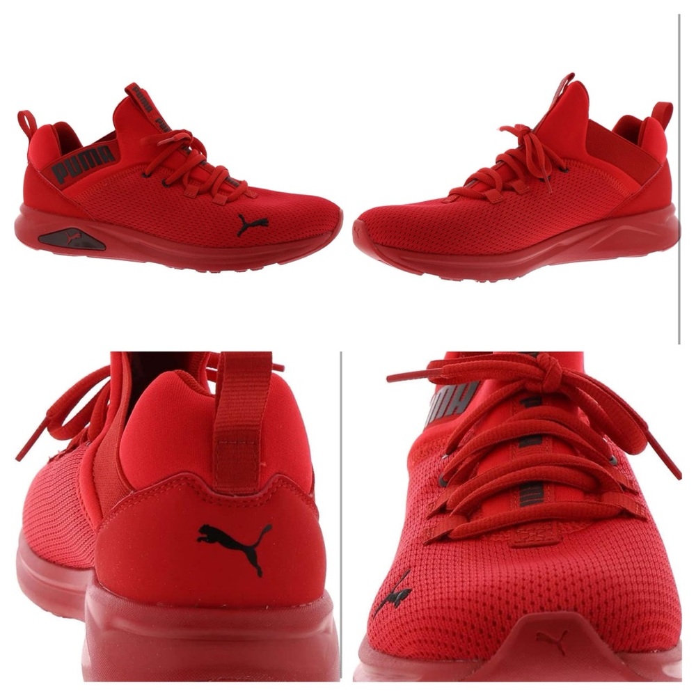Puma Bold Red Mesh Sneakers